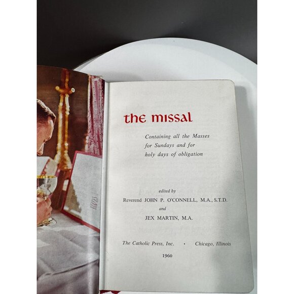 The Catholic Missal Library Of Catholic Devotion Gold Gilt Leatherette Cover 196 - Picture 5 of 12
